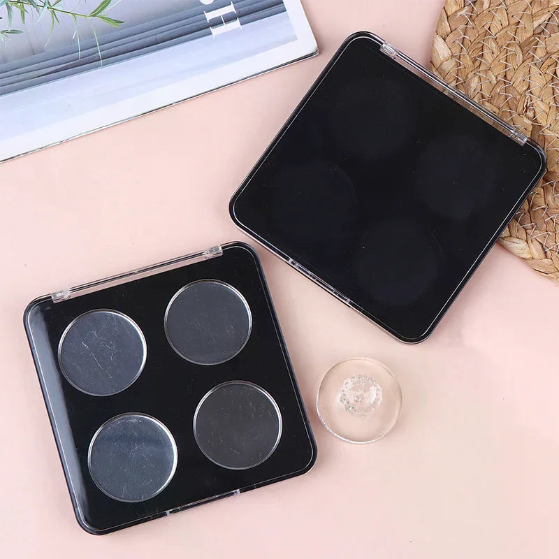 4-Grid Magnetic Empty Makeup Palette | DIY Eyeshadow Storage Empty Makeup Palette QXL