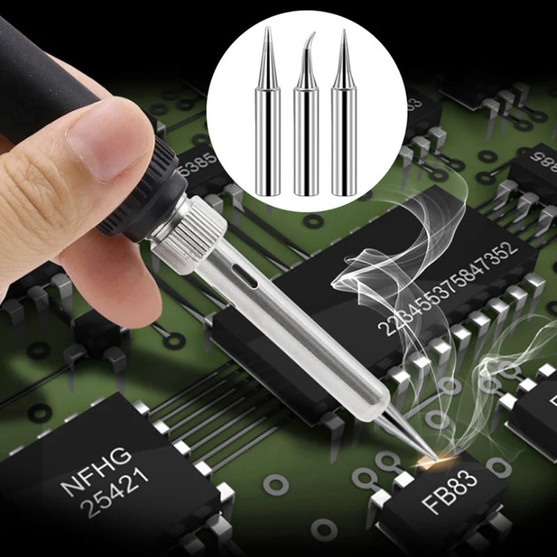 5-Pack 900M-T-B Pure Copper Lead-Free Solder Iron Tips Set Solder Iron Tips QXL