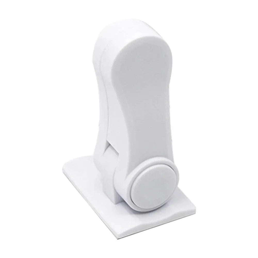 Child Safety Cabinet Door Lock | Button Latch Baby Proof Child Safety Lock QXL B188 White-1pcs
