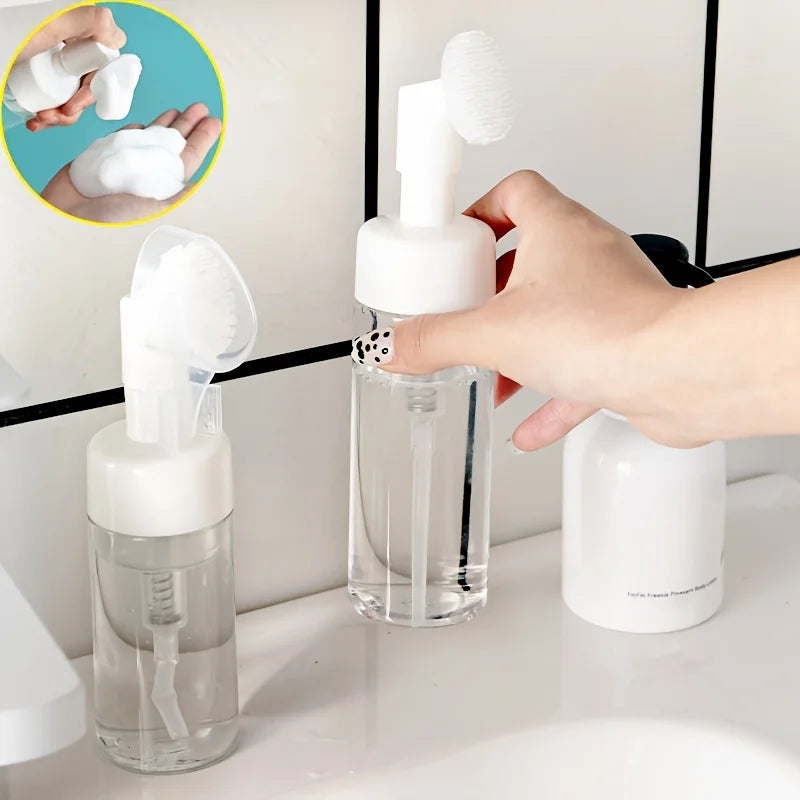 Foam Pump Dispenser Bottle & Silicone Brush | 100–200ml Foam Pump Dispenser QXL