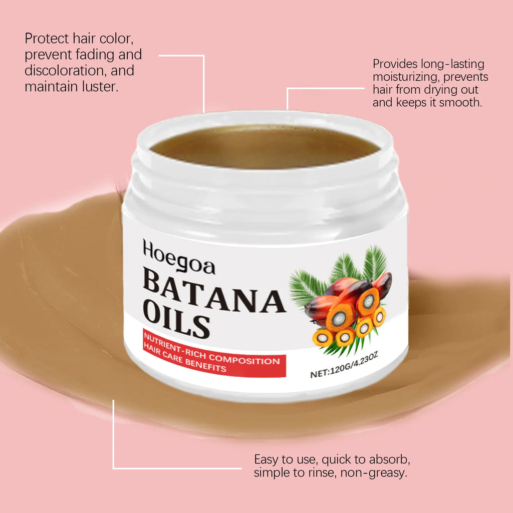 HOEGOA Batana Hair Oil | Organic Hair Mask – 120g Hair Treatment Oil QXL