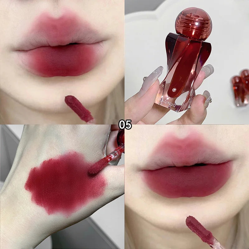 Velvet Matte Mousse Lip Glaze | Long-Lasting Soft Mist Mousse Lip Glaze QXL 5