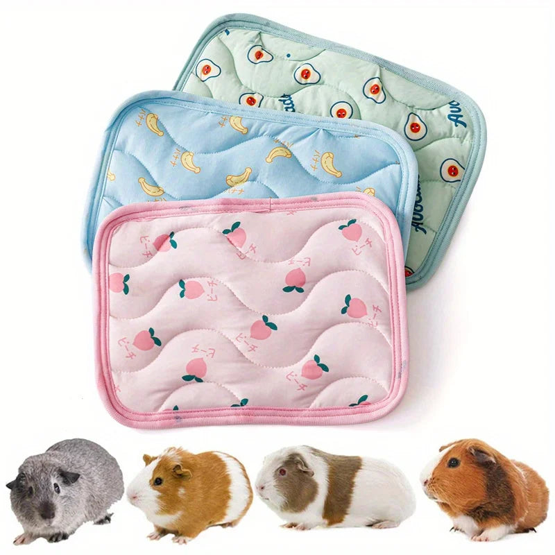 Ice Silk Cooling Pet Nest Pad – Hamster, Rabbit & Hedgehog Mat Small Pet Nest Pad QXL