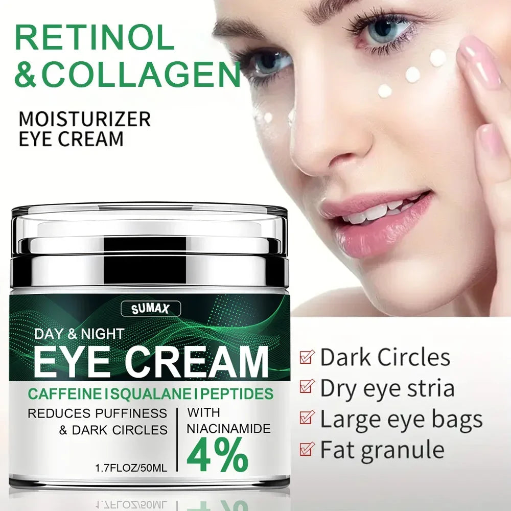 Nicotinamide Eye Cream – Hyaluronic Acid & Retinol | 50ml Eye Cream Gel QXL Default Title