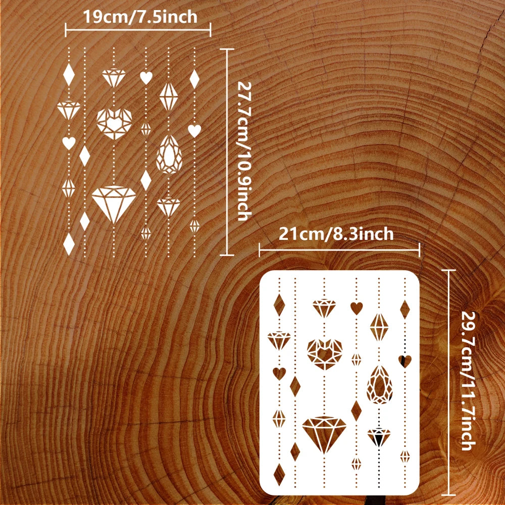 Angel Wings Painting Stencil 11.8" | Reusable DIY Template Painting Stencil QXL AECH04-03764