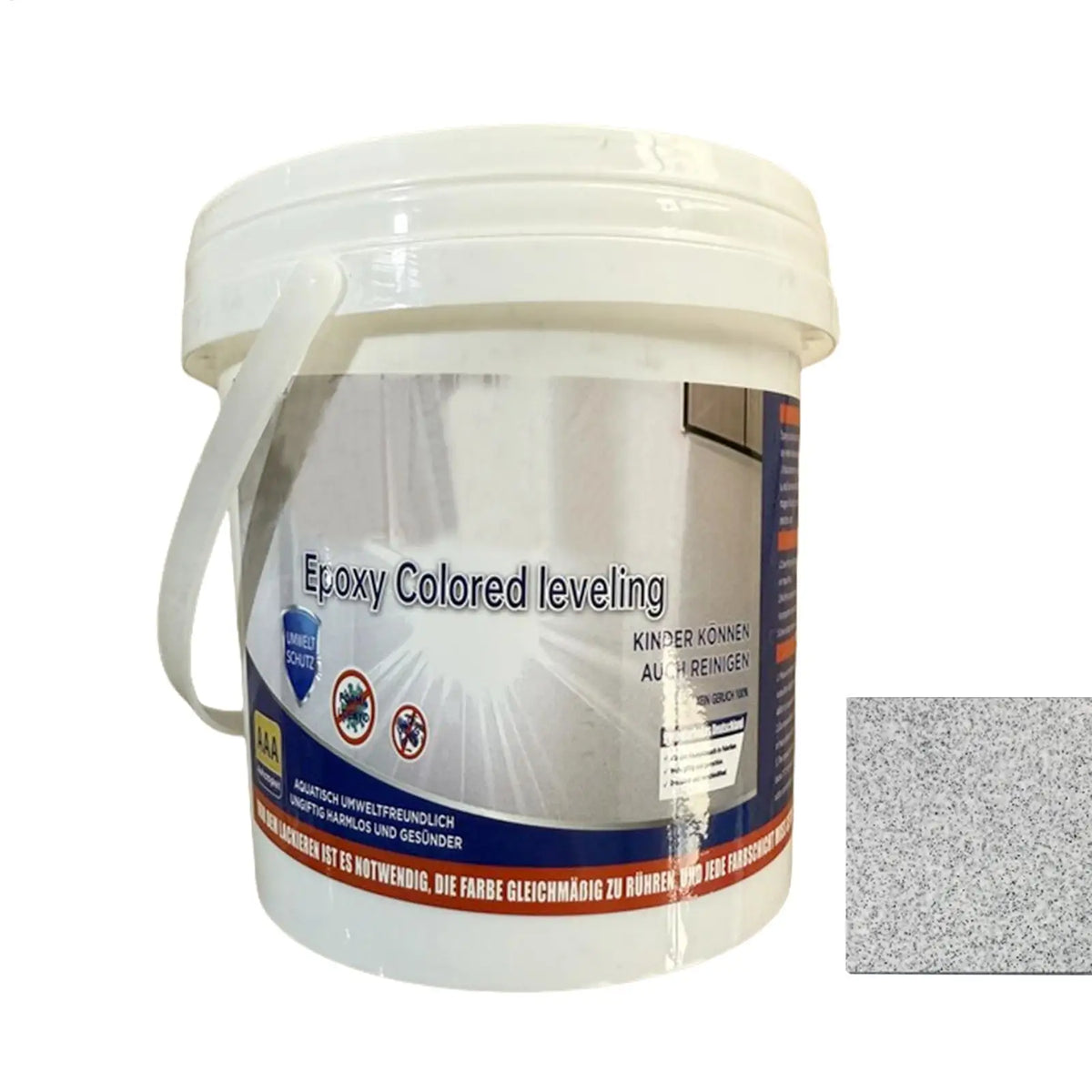 Marble Effect Epoxy Floor Coating | High-Gloss Waterproof Paint Epoxy Floor Coating QXL