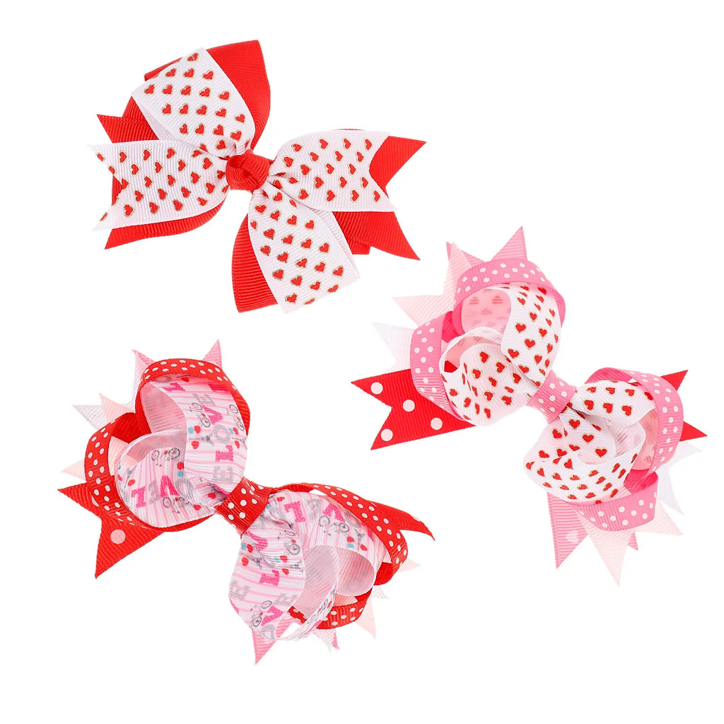 3-Pack Bow Hair Clips | Lightweight Fashion Barrettes Bow Hair Clips QXL