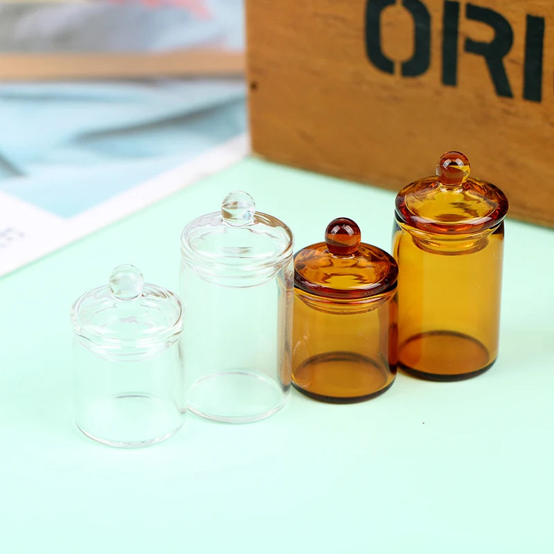 1:12 Dollhouse Miniature Glass Candy Jar | Kitchen Decor Dollhouse Miniature QXL