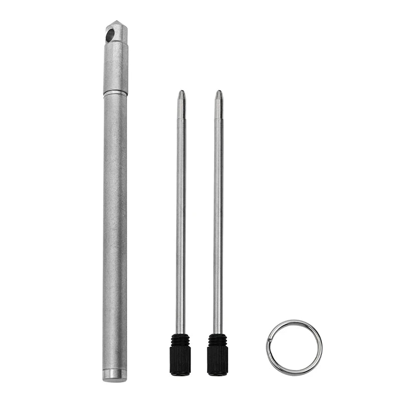 Compact Titanium EDC Ballpoint Pen Keychain | Camping & Hiking EDC Ballpoint Pen QXL