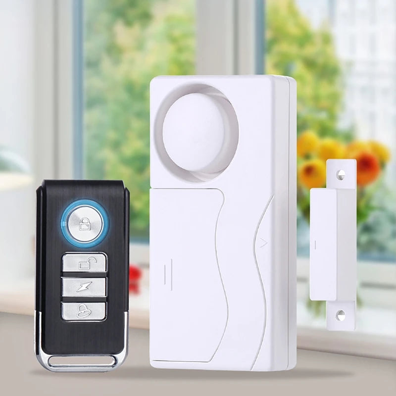 108dB Wireless Door & Window Alarm with Remote Control Door Window Alarm QXL