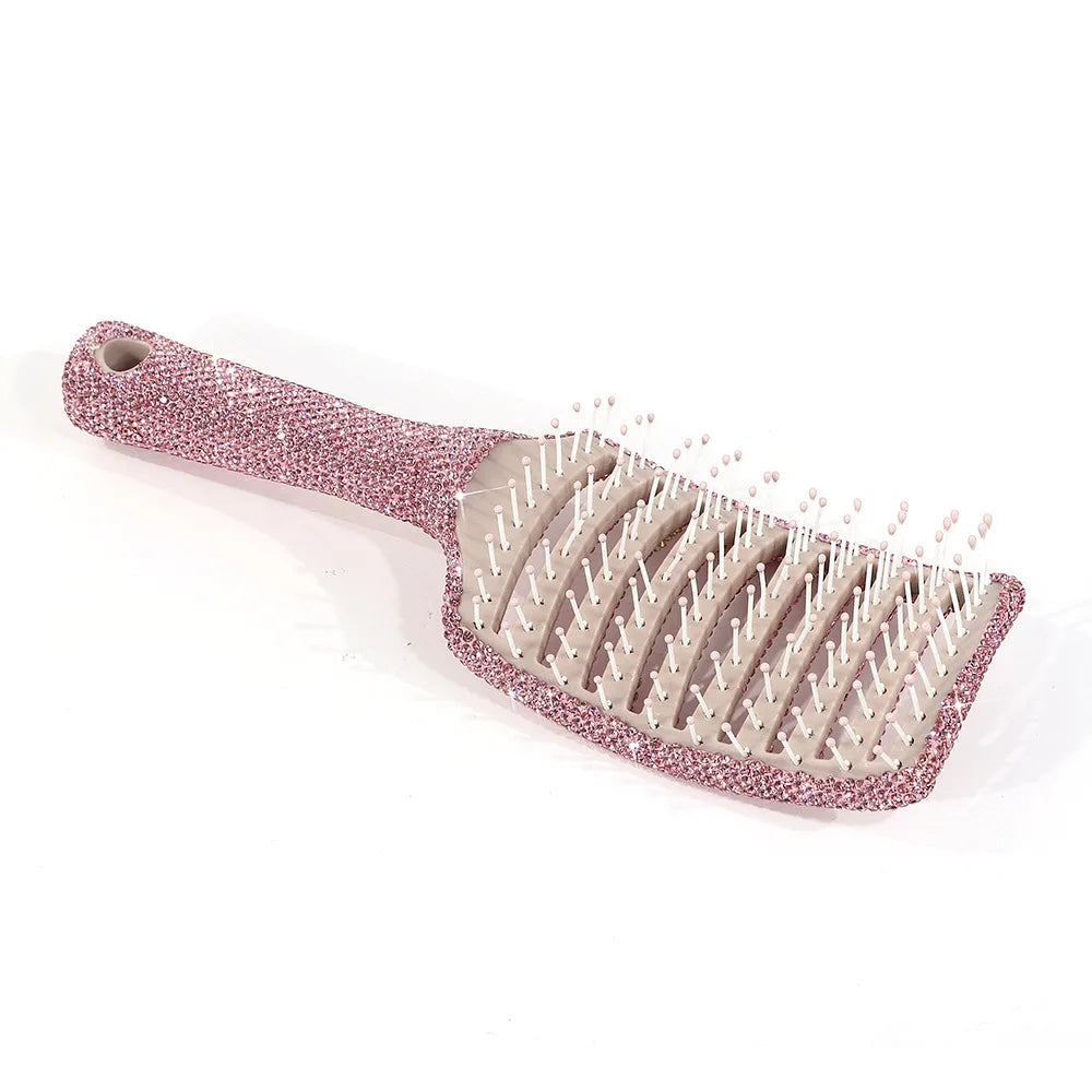 Pink Diamond Luxury Massage Comb | Hair Styling Tool Luxury Massage Comb QXL pink