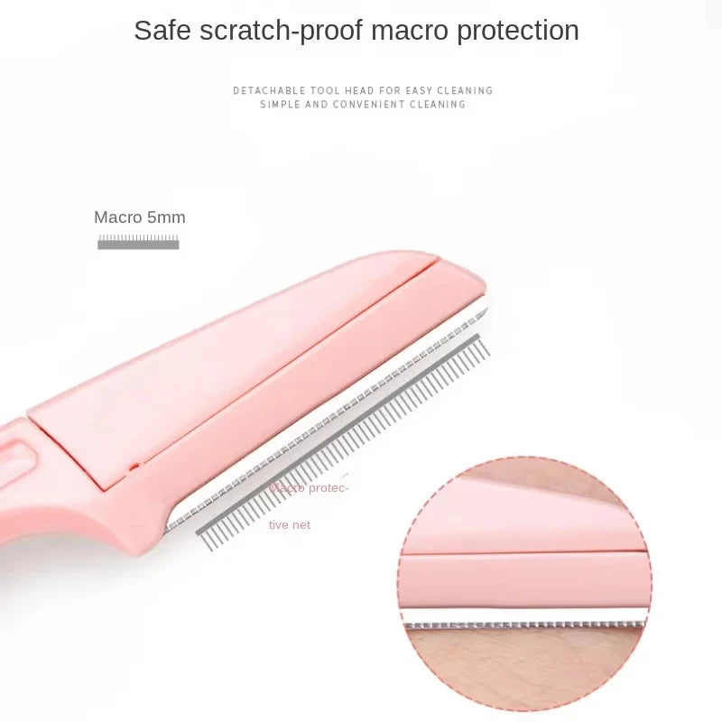 Folding Facial Eyebrow Razor & Trimmer – Unisex 1/3-Piece Facial Eyebrow Razor QXL