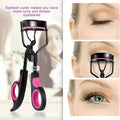 Eyelash Curler with Replacement Pads & Tweezers | 1 or 4 Pcs Eyelash Curler Set QXL M214 1pcs