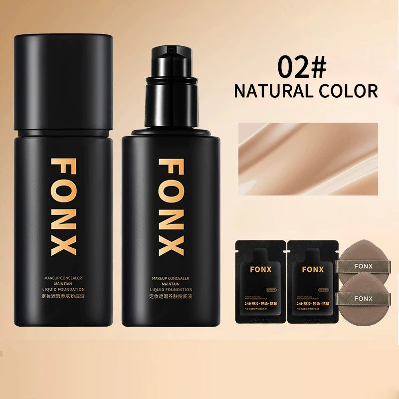 FONX Setting Concealer Foundation – Long-Lasting Full Coverage Concealer Foundation QXL 02