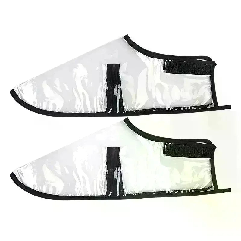 Transparent Barber Shoe Covers – Hair Catcher PVC 1 Pair Barber Shoe Covers QXL