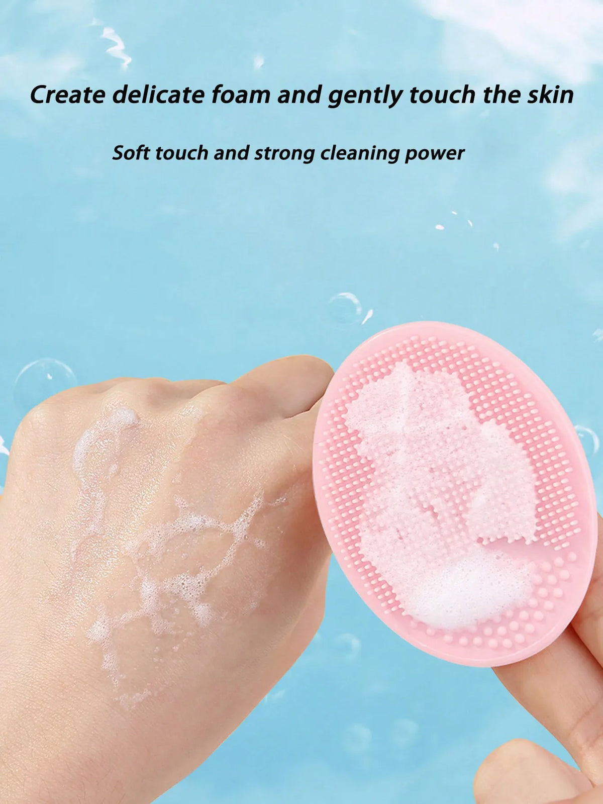 Silicone Facial Cleansing Brush | Deep Pore Scrub Exfoliator Facial Cleansing Brush QXL
