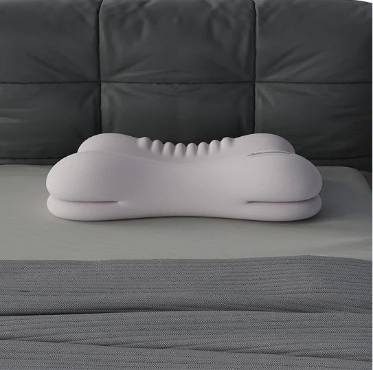 Ergonomic Memory Foam Pillow | Multi-Zone Support, All Sleepers Memory Foam Pillow QXL GRAY 50.5x30x10.5cm