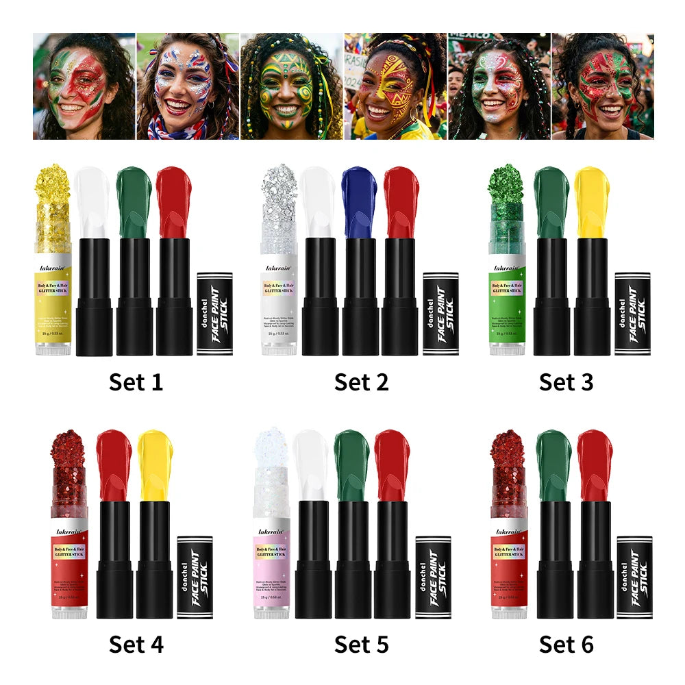 Eye Black Face Paint Stick | Waterproof Sports Body Paint Face & Body Paint QXL
