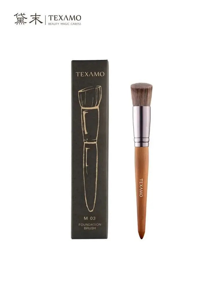 Slanted Foundation Brush | Wood Handle BB Cream Brush Foundation Brush QXL