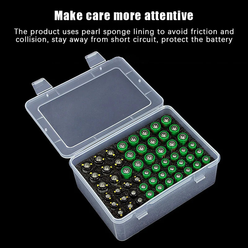 54-Slot AA AAA Battery Storage Organizer Box & Dispenser Battery Storage Organizer QXL