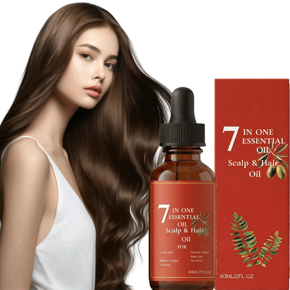 Olive Oil & Castor Hair Growth Serum 60ml | Silicone-Free Hair Growth Serum QXL