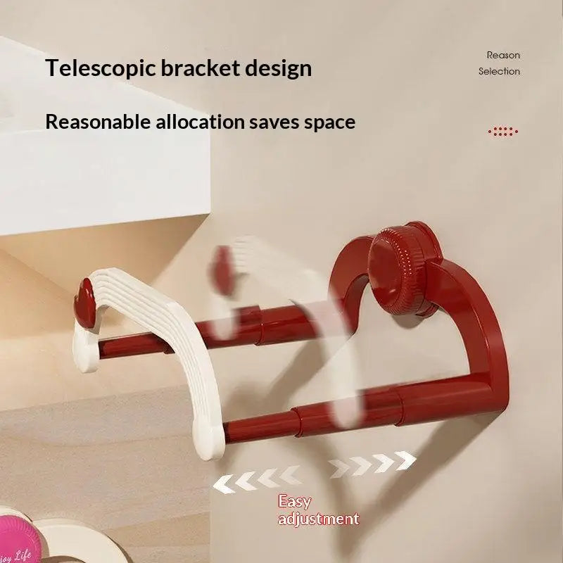 Retractable Suction Cup Basin Rack | No-Drill Wall Organizer Wall Basin Rack QXL