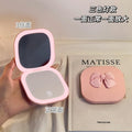3-Color LED Magnifying Makeup Mirror | Portable Double-Sided LED Makeup Mirror QXL pink