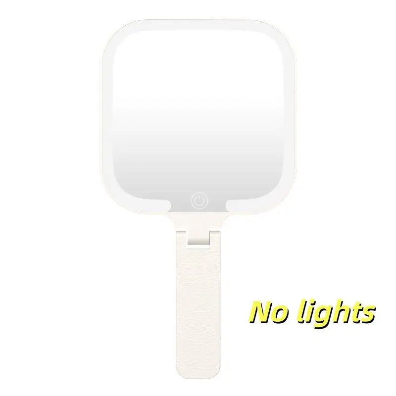 LED Foldable Makeup Mirror | 3-Color Touch Screen Vanity LED Vanity Mirror QXL No Lights