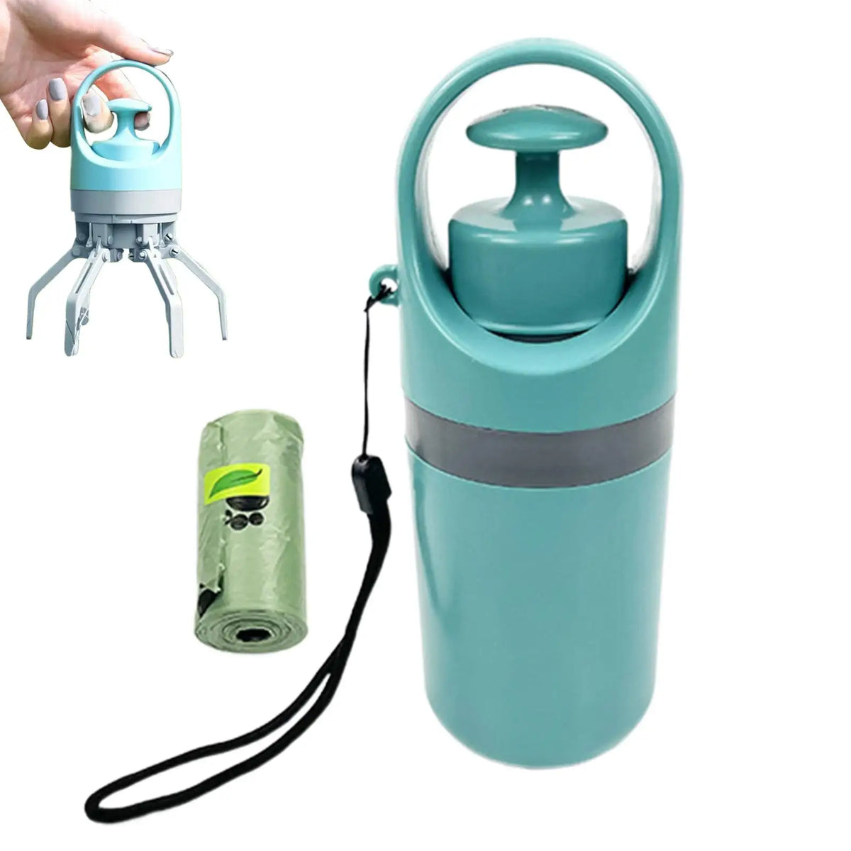 Dog Pooper Scooper with Built-In Bag Dispenser | 15 Bags Dog Waste Scooper QXL 1pcs