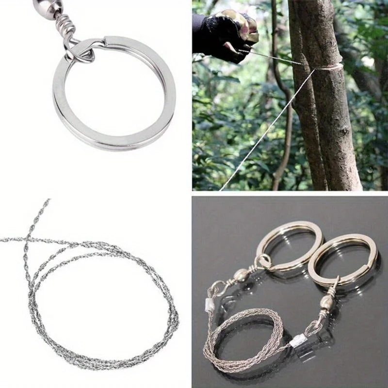 Portable Manual Steel Wire Saw | Camping & Survival Tool Survival Wire Saw QXL