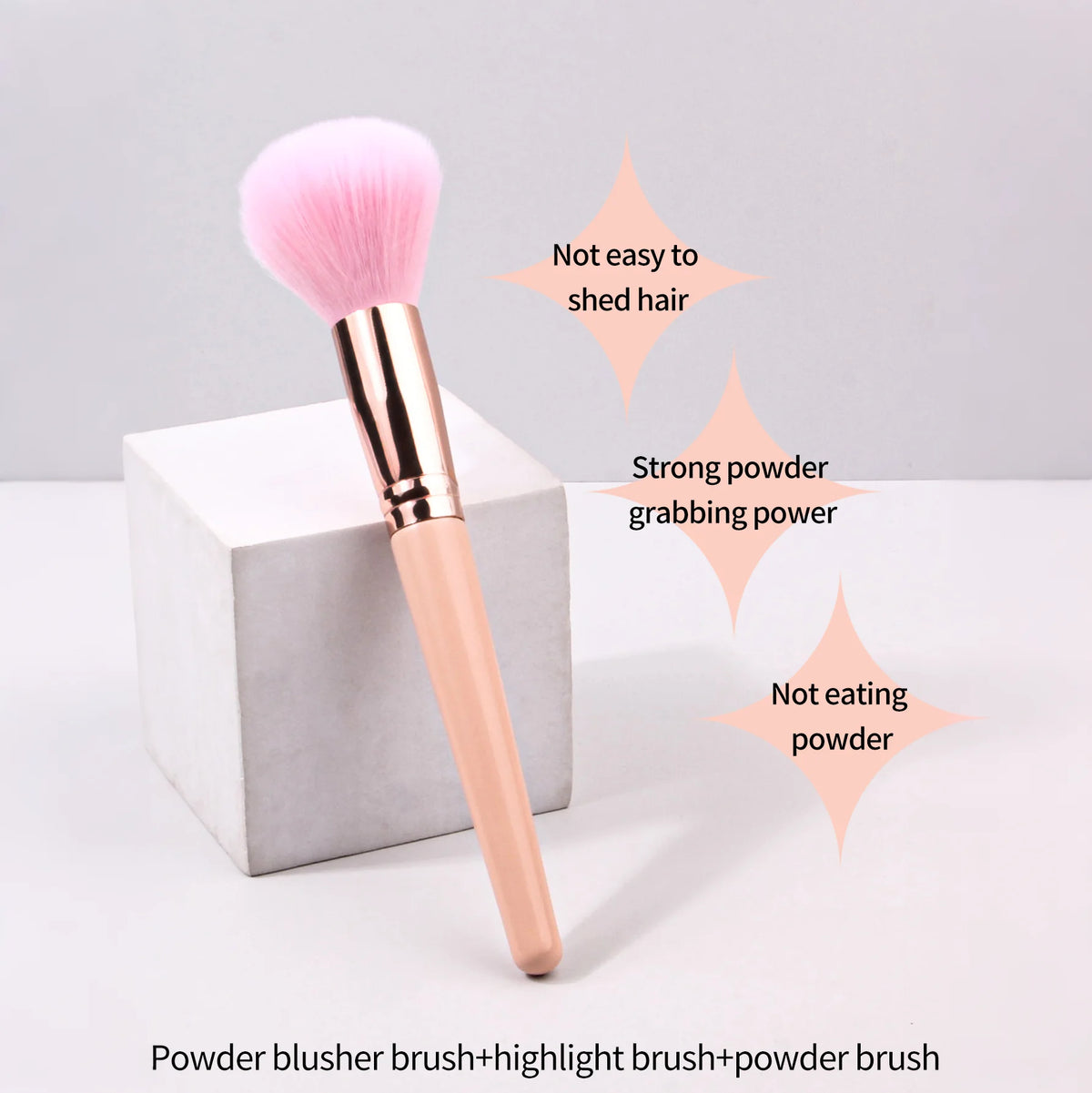 KOSSHOW Blush Brush – Highlighter & Loose Powder Makeup Tool Makeup Brush QXL