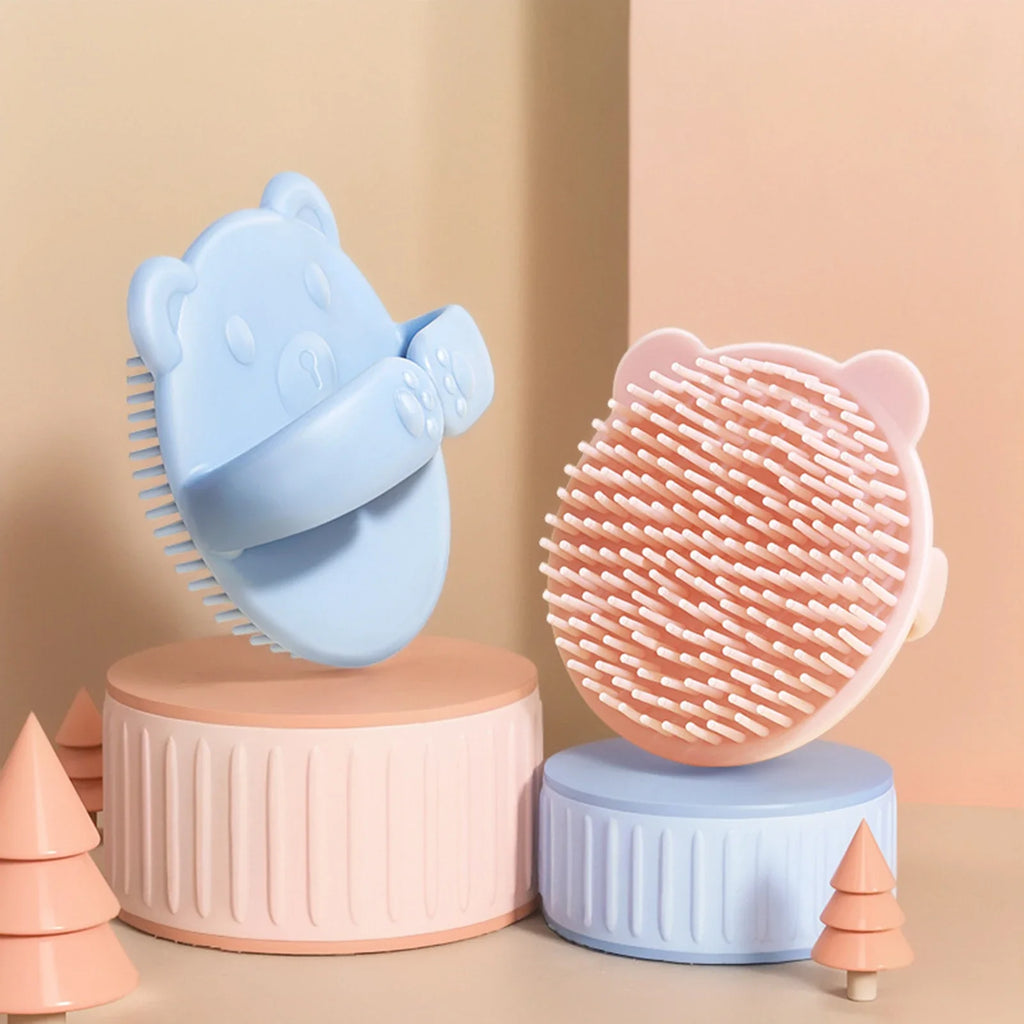 Baby Soft Scalp Brush & Shampoo Scrubber | Bear Design Baby Scalp Brush QXL