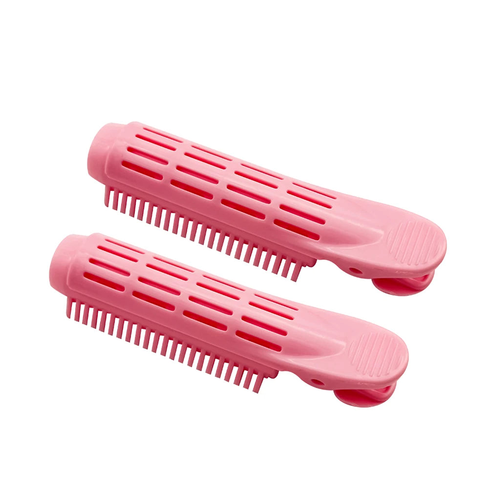 2-Pack Heatless Hair Rollers & Root Volume Clips | Korean Style Hair Volume Clips QXL