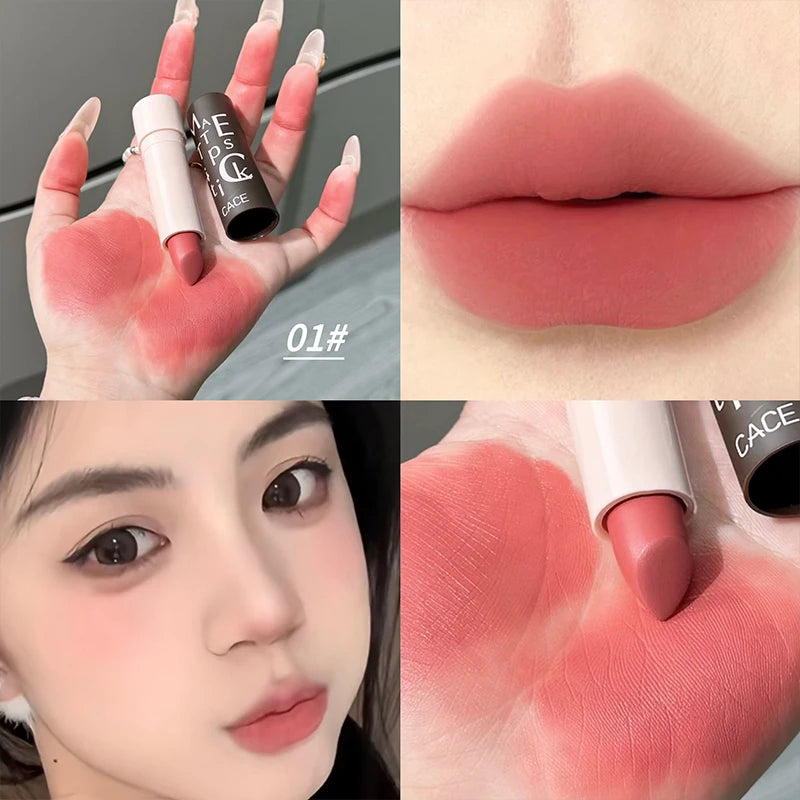 CACE Velvet Matte Lipstick | Waterproof Long-Lasting Lip Stain Matte Lipstick QXL