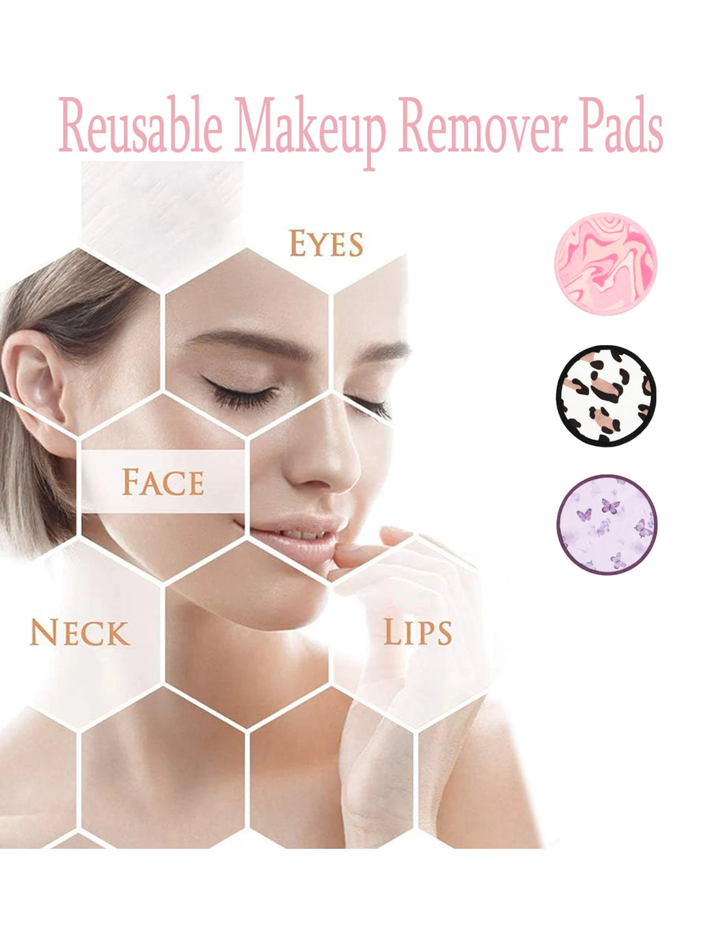 Reusable Makeup Remover Pads – Washable & Organic | 10/20/30 Pk Makeup Remover Pads QXL
