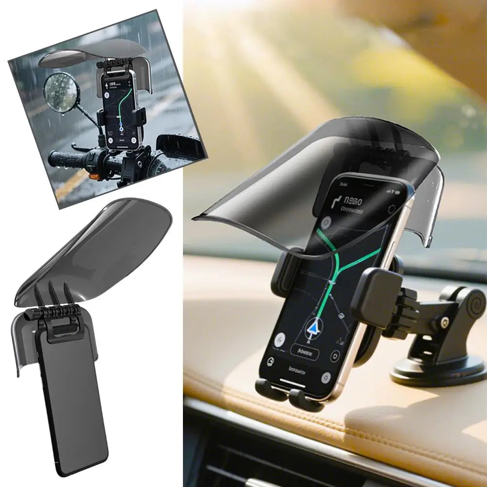 Motorcycle Phone Sun Shade Cover | Anti-Glare GPS Screen Visor Phone Sun Shade Cover QXL