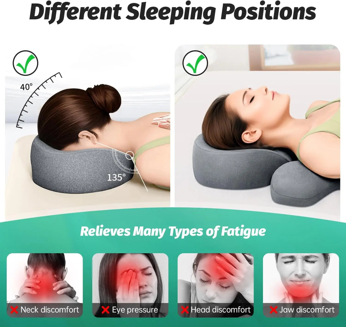 Memory Foam Facial Bed Pillow – Spa & Massage Face Cushion Spa Face Cushion QXL