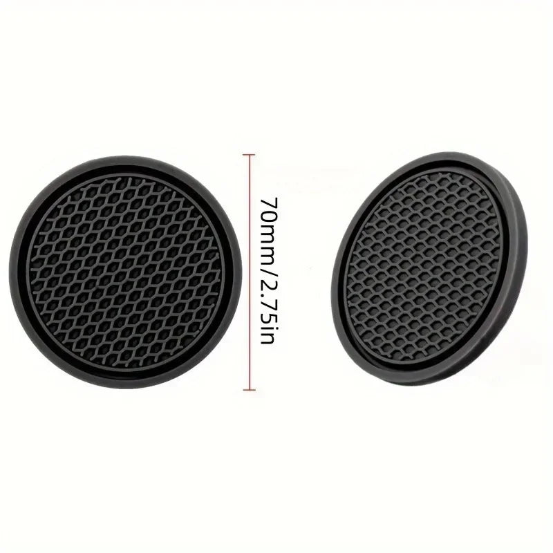 2-Pack Silicone Car Cup Holder Anti-Slip Coaster Pads Car Cup Holder Pad QXL