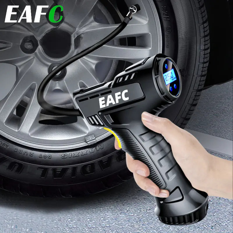 EAFC 120W Wireless Car Tire Inflator | Digital Air Compressor Tire Inflator QXL