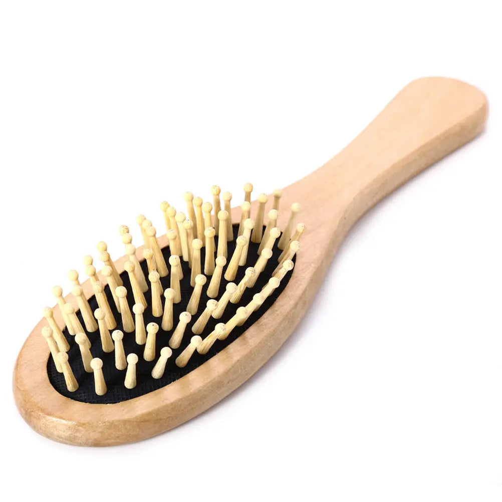 Bamboo Wooden Hair Vent Brush & Scalp Massage Comb | Antistatic Scalp Massage Brush QXL other