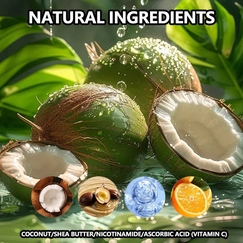 Coconut Particle Soap – Moisturizing & Gentle Cleansing Bar Moisturizing Soap Bar QXL