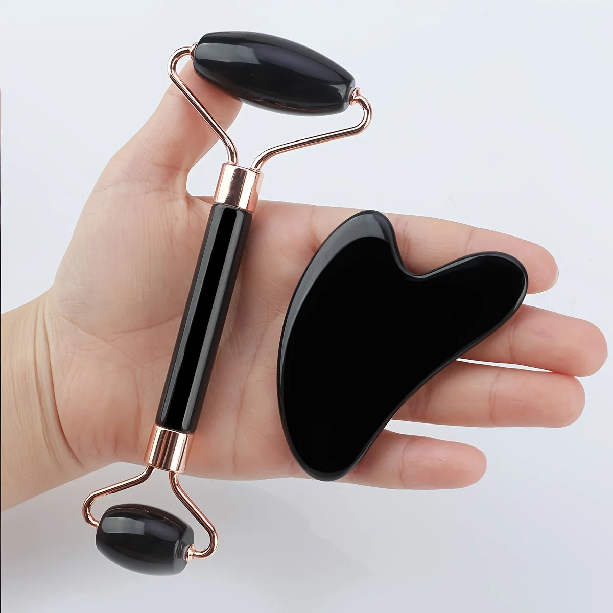 3-Piece Ice Face Roller & Gua Sha Facial Massage Set Facial Massage Tool Set QXL