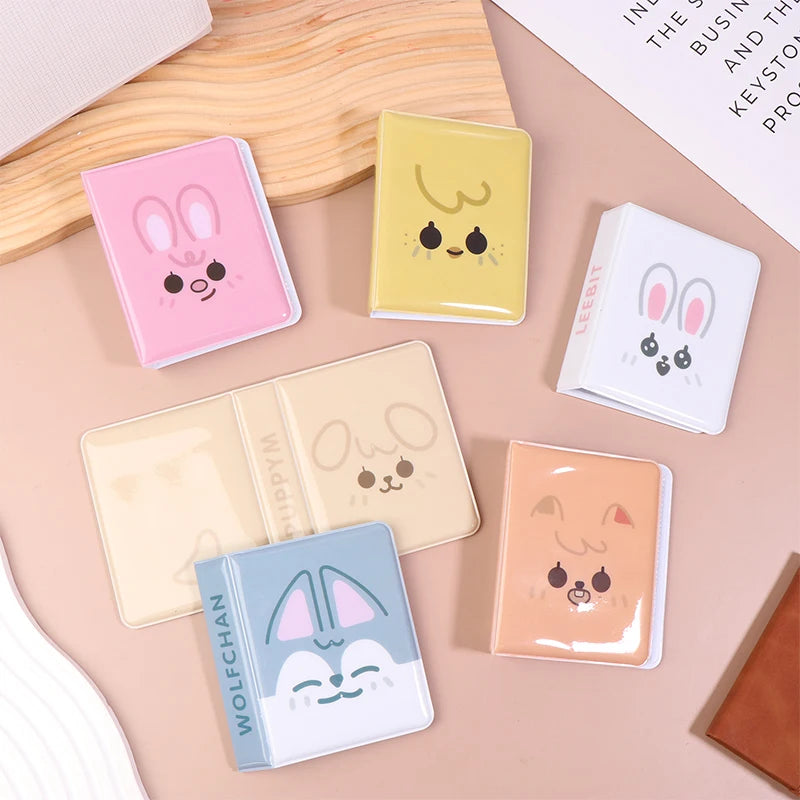 Cartoon Animal 3-Inch Kpop Photocard Binder Album – 36 Slots Mini Photo Album QXL