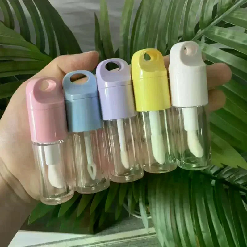 4ml Empty Lip Gloss Tube with Big Brush Wand | Refillable DIY Lip Gloss Tube QXL