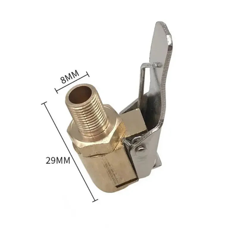 Brass Seal-Lock Air Chuck | Anti-Leak Tire Inflator Connector Tire Inflator Chuck QXL Gold