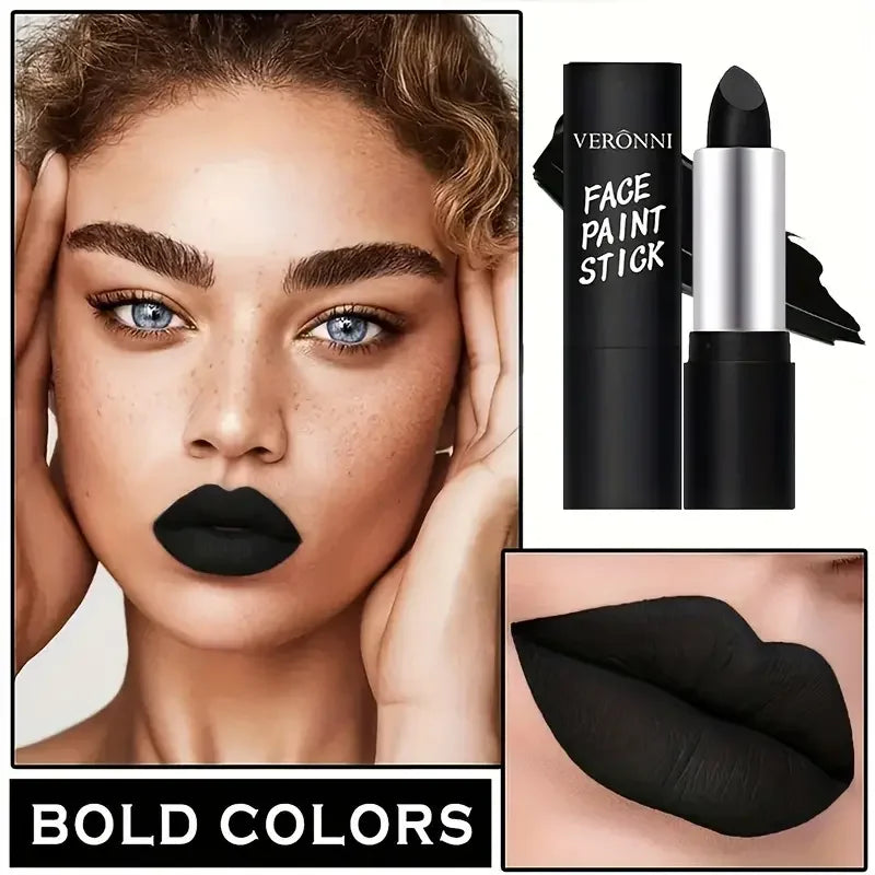 VERONNI Black Face & Body Paint Stick | Waterproof Eye Black Face & Body Paint QXL