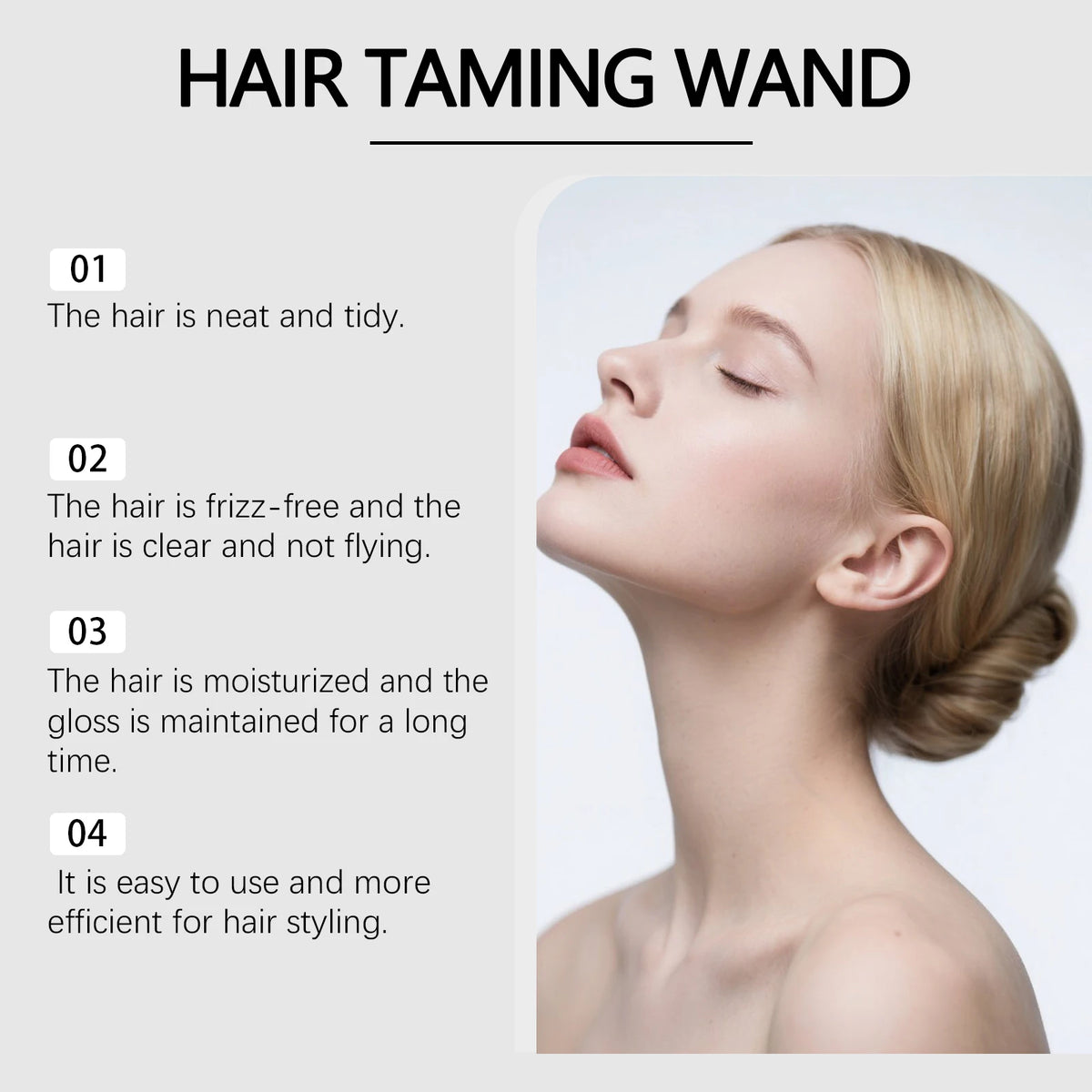 HOEGOA Hair Wax Stick | Anti-Frizz Smoothing Styling Wand Hair Styling Wax Stick QXL