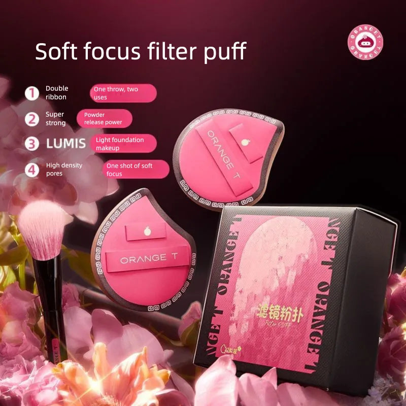 Dry & Wet Powder Puff Set | Matte Foundation Setting Sponge Makeup Powder Puff QXL