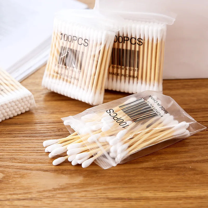 500-Pack Double-Ended Baby Cotton Swabs | 5 x 100 Pcs Baby Cotton Swabs QXL