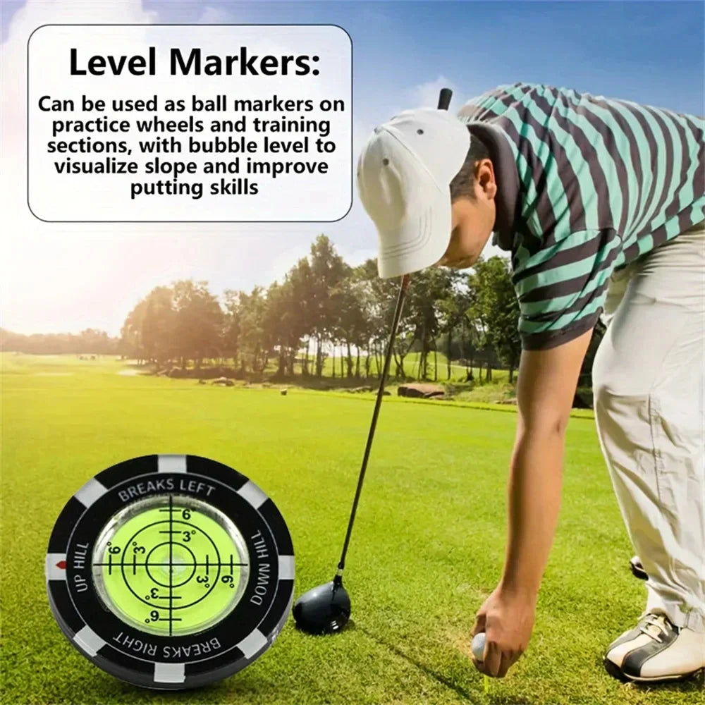 Acrylic Golf Slope Reader & Ball Marker | Putting Aid Golf Alignment Aid QXL